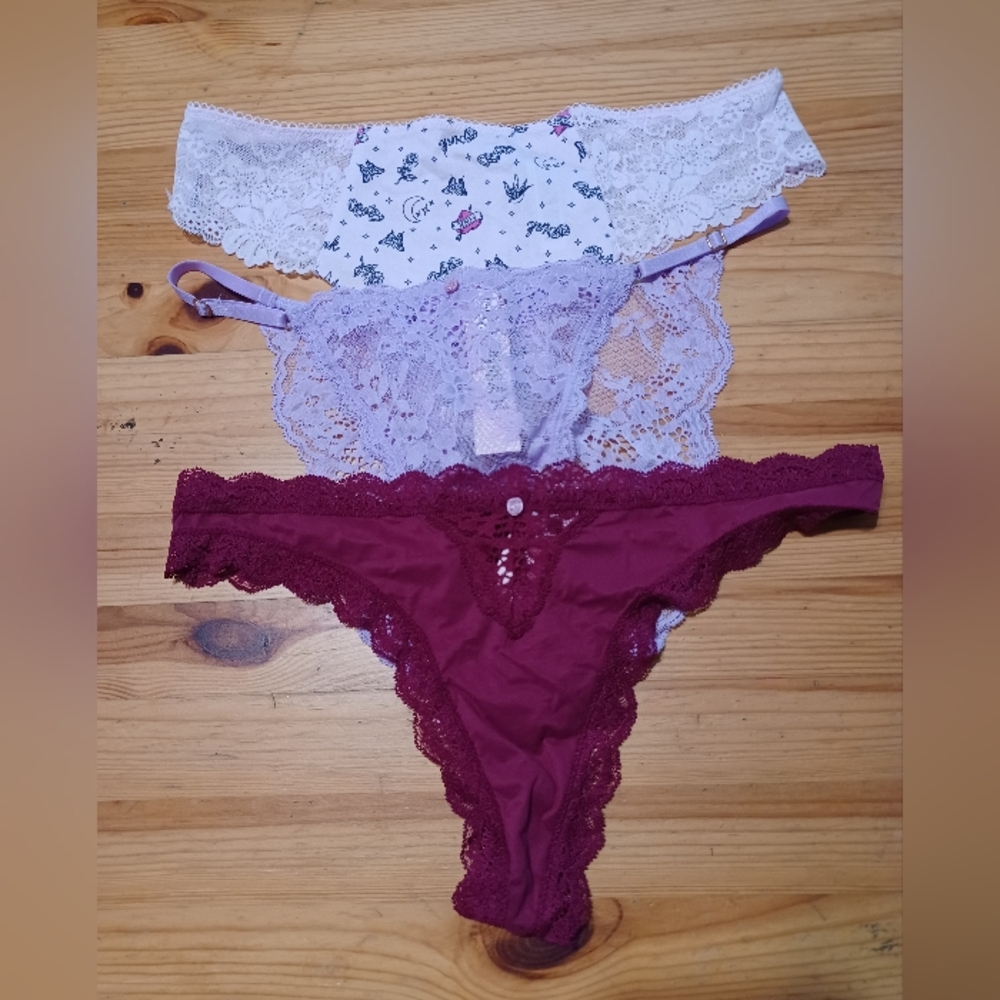 Victoria's Secret Panties Bikkini Thong Trio